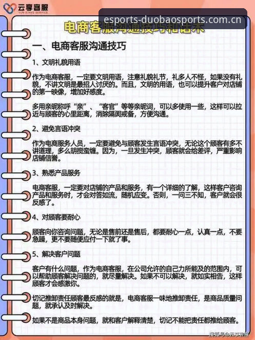 多宝体育平台客服沟通实用技巧：从入门到精通